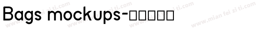 Bags mockups字体转换